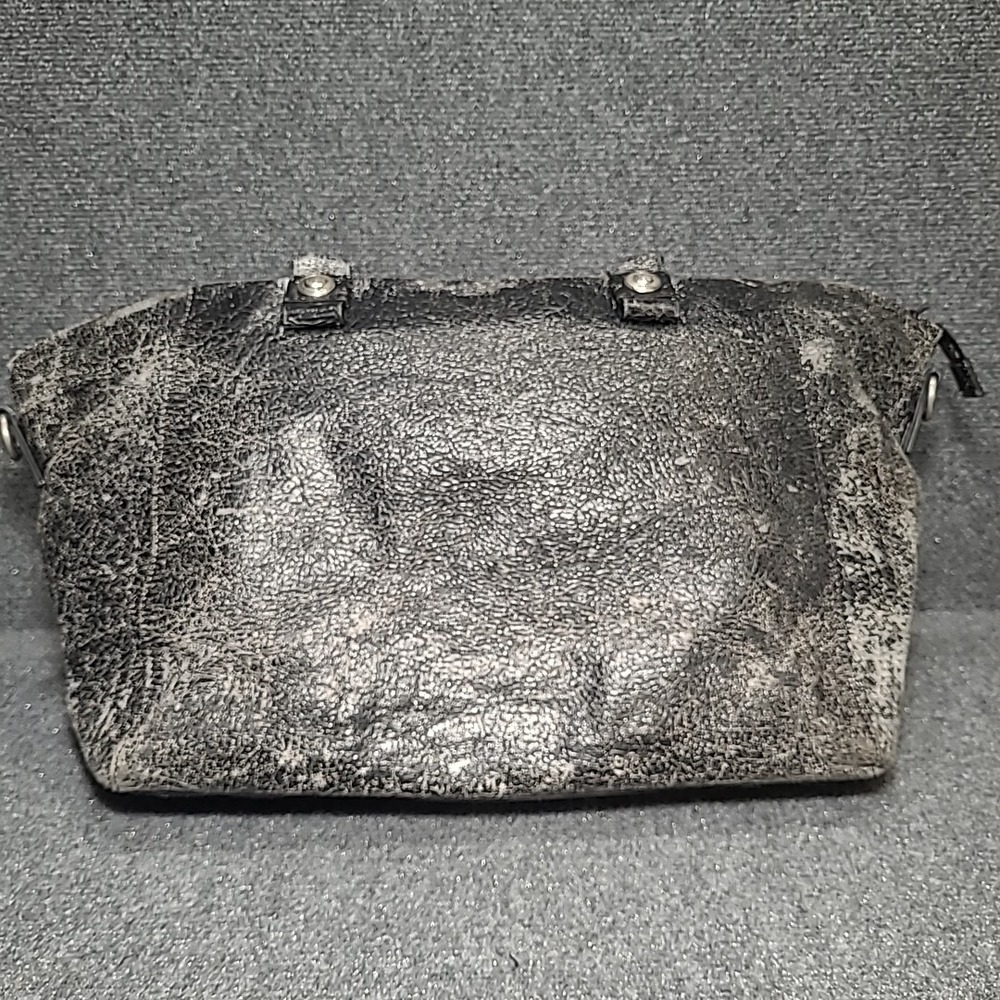George Gina &‎ Lucy Star Shoulder Bag Black Distressed Leather Handbag - Picture 11 of 16